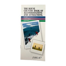 Michigan 1986-87 Boyne Country Book Accommodations and Attractions Travel Guide