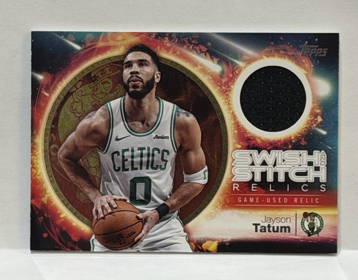 2025-26 Topps Jason Tatum SST-JT SWISH STITCH RELIC Game-Used