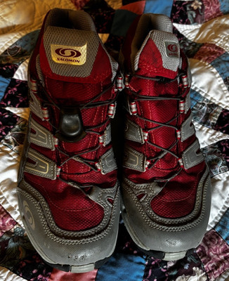Salomon XA Comp 2 XCR Gore-Tex Women s Trail Shoes Size 9 Red Gray Hiking