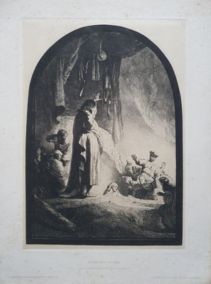 Reichsdruckerei Berlin: Auferweckung des Lazarus (Faksimile, 1885 n. Rembrandt)