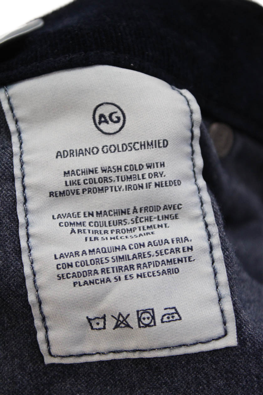 AG Adriano Goldschmied Womens Cotton Corduroy Slim Fit Jeans Blue Size 32 thumbnail 7