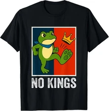 No Kings Portland Frog Resist Frog Protest Design Unisex T-Shirt