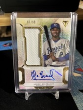 2018 Topps Triple Threads - Auto Single Jumbo Relics Alcides Escobar /99