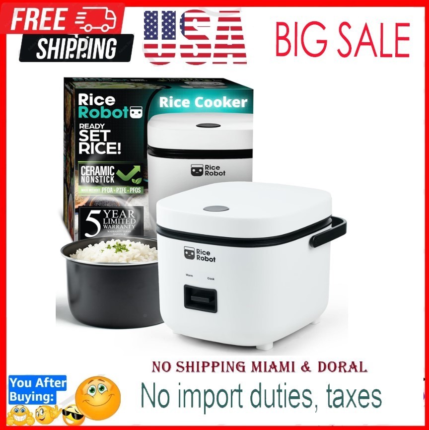 Rice Robot 4 Cup White Space Saving Rice