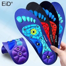 2 Pairs Shoe Insoles Orthopedic Acupressure Massage Reflexology Shock Absorbing