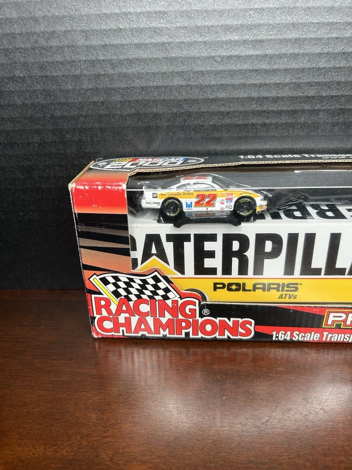 NASCAR 2000 Ward Burton #22 1/64 Caterpillar транспортер и литой автомобиль - в коробке - Изображение 2 из 4