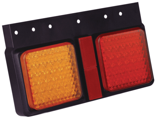 PAIR LED COMBO LIGHTS TRUCK COMMERCIAL VEHICLE 125BARM - Picture 2 of 3