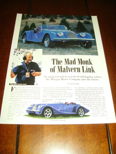 MORGAN MOTOR COMPANY  MALVERN LINK ***ORIGINAL  ARTICLE***
