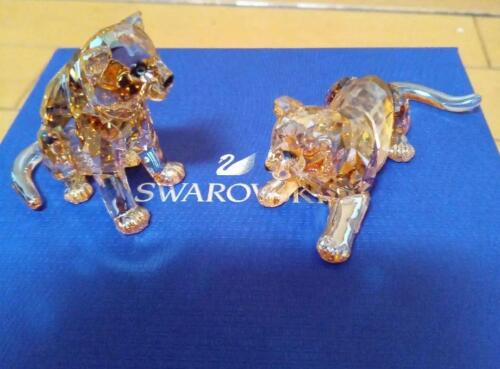 Swarovski figurine leopard pair - Afbeelding 1 van 7