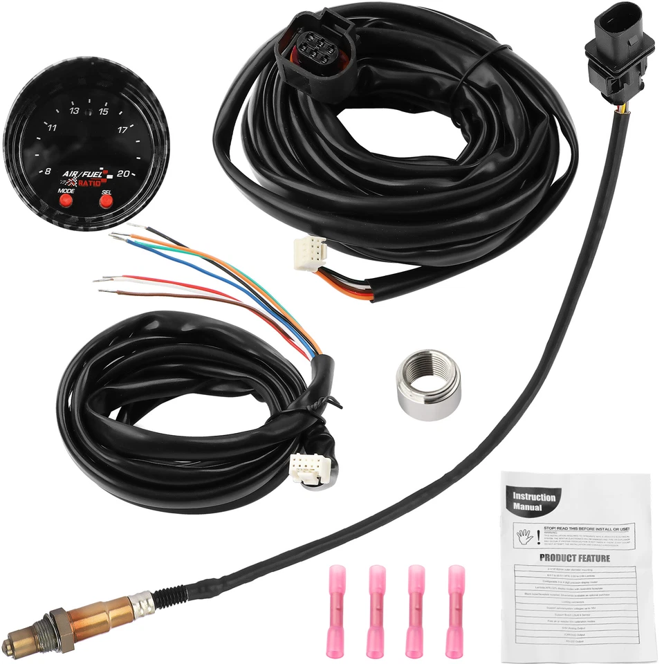 Wideband Sensor Gauge For 30-0300 X-series AFR O2 UEGO Air Fuel Ratio Gauge Kit Foto 2 de 4
