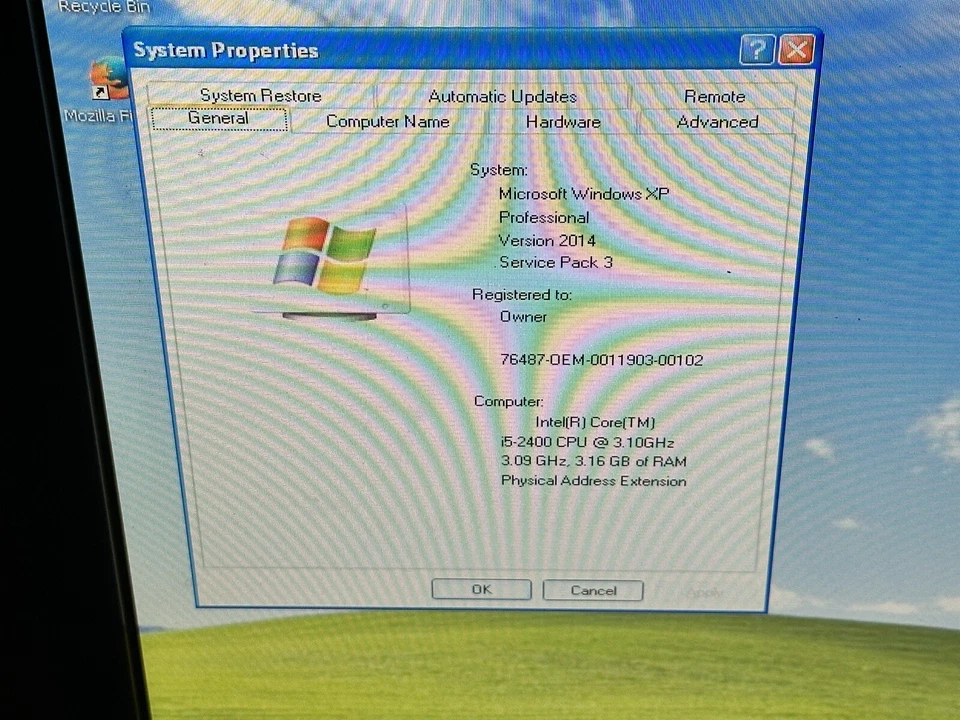 Dell i5 Windows XP Vintage Retro Classic Gaming PC 500GB HD Windows XP Pro 32bit - Image 2 of 4