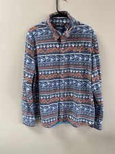 Chubbies Multicolor Aztec Print Full Button Fleece Jacket Medium
