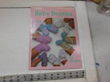 Baby Booties to knit and Crochet - Leisure Arts Leaflet 377 vintage c 1985