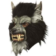 Halloween Gray Howling Werewolf Horror High-Quality Latex Deluxe Mask Brand New