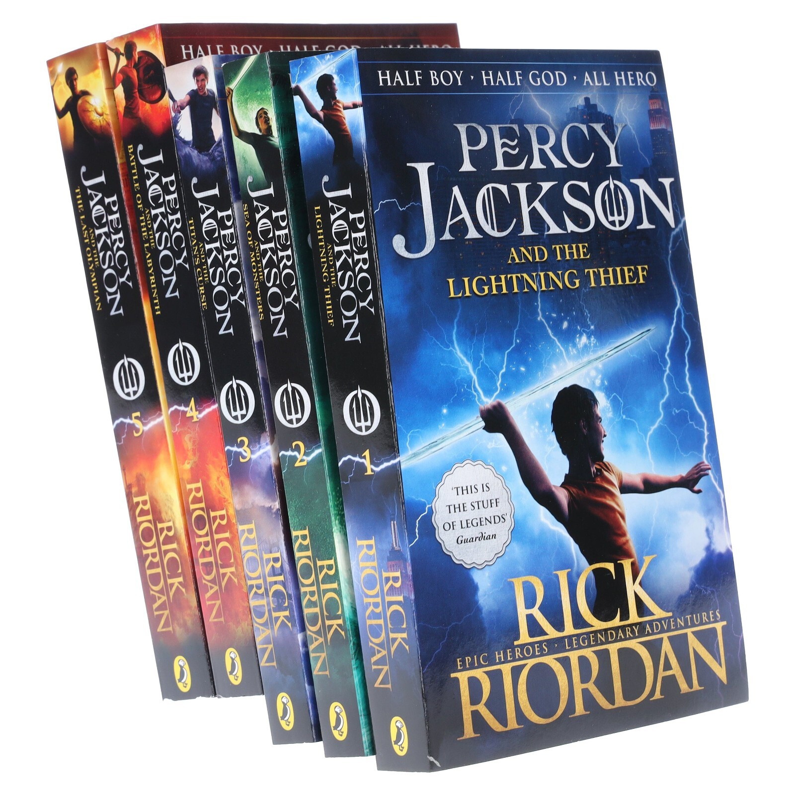 Percy Jackson By Rick Riordan 5 Books Collection - Ages 7+ - Paperback