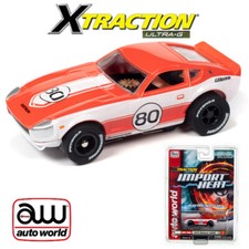NEW Auto World Xtraction 1973 Datsun 240Z Covered Headlights Red HO Slot Car