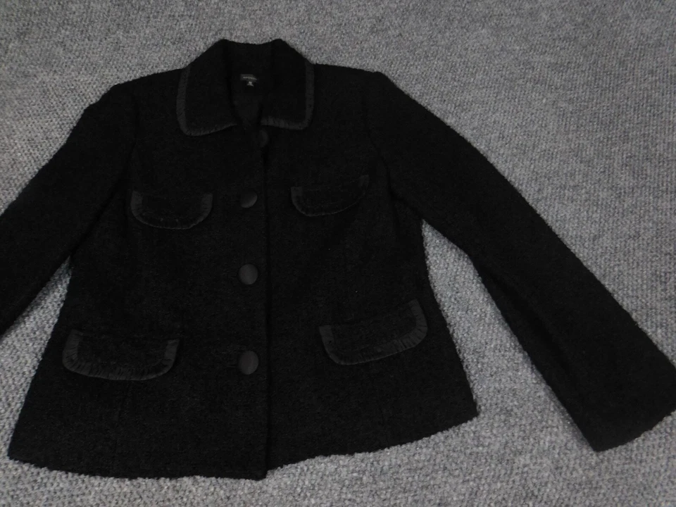 Chaqueta Madison Mujer 10 Botones Negros Lana Foto 2 de 4