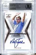 2012 Leaf Ultimate Golf Bronze NICK FALDO Signed Auto Card #BANF1 BAS Slabbed