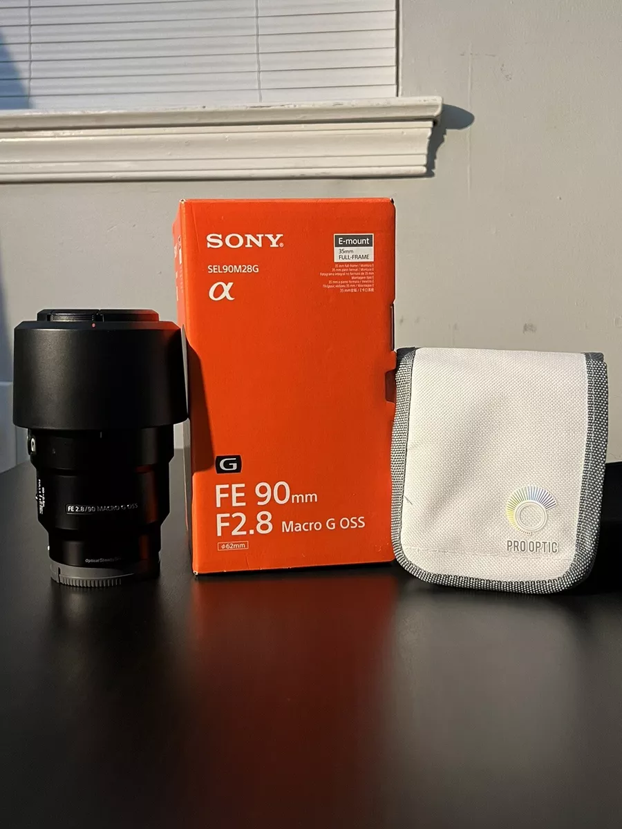 Sony 90mm f2.8 Macro G OSS steady Shot SEL90M28G Open Box Alpha FE