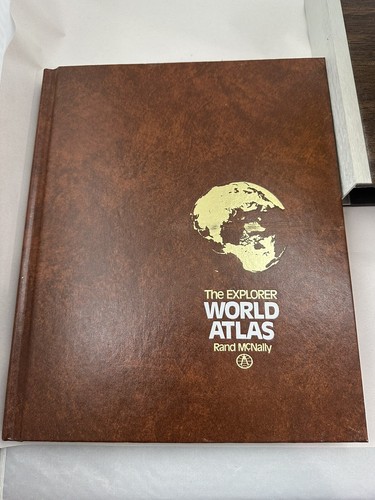 VTG MCM 1970s RAND MCNALLY TERRESTRIAL 12" GLOBE W/World ATLAS & RAISED RELIEF - Picture 8 of 12