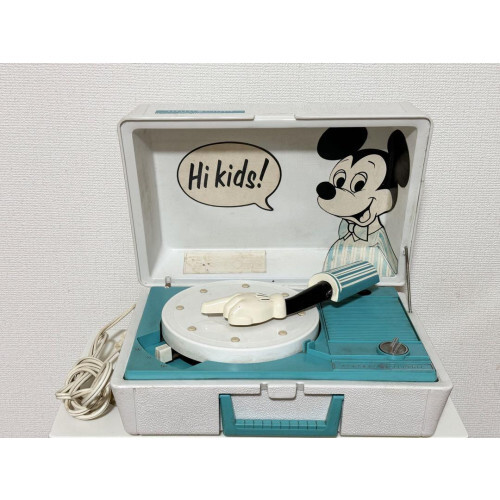ディズニー・ミッキーマウスレコードプレーヤー 60s ミッキーマウス ポータブルレコードプレーヤー | beach side