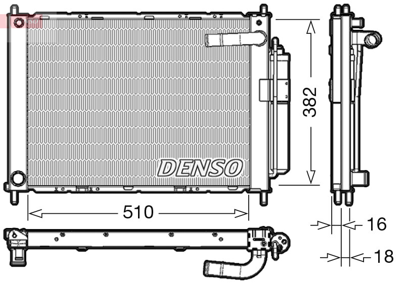DRM46101 DENSO COOLER MODULE FOR NISSAN