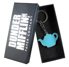 Pam and Jim Teapot Keychain from The Office TV Show Gifts. Free Shipping