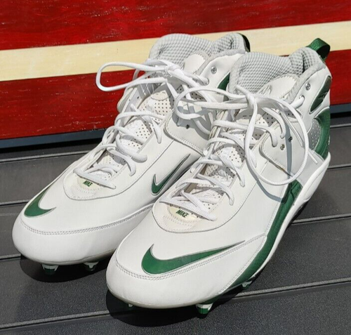 NIKE Air Zoom Blade Pro Mens Sz 17 Football Cletes Athletic Shoes Green White - Picture 2 of 6