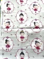 Michael Miller Fabrics A Star Is Born - Little Dancer - White - 1 yard