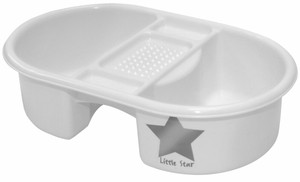 Strata Top And Tail Bowl Silver Lining Star Design Sturdy Plastic Baby Bath UK Strata Top And Tail Bowl Silver Lining Star Design Sturdy Plastic Baby Bath UK