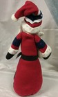 Patriotic Plush Fabric Free-Standing Santa - Red White Blue & Green Christmas  — photo 5