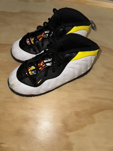 Nike Little Posite One weiß schwarz Motorsport Kleinkind Größe 10c - Bild 1 von 4