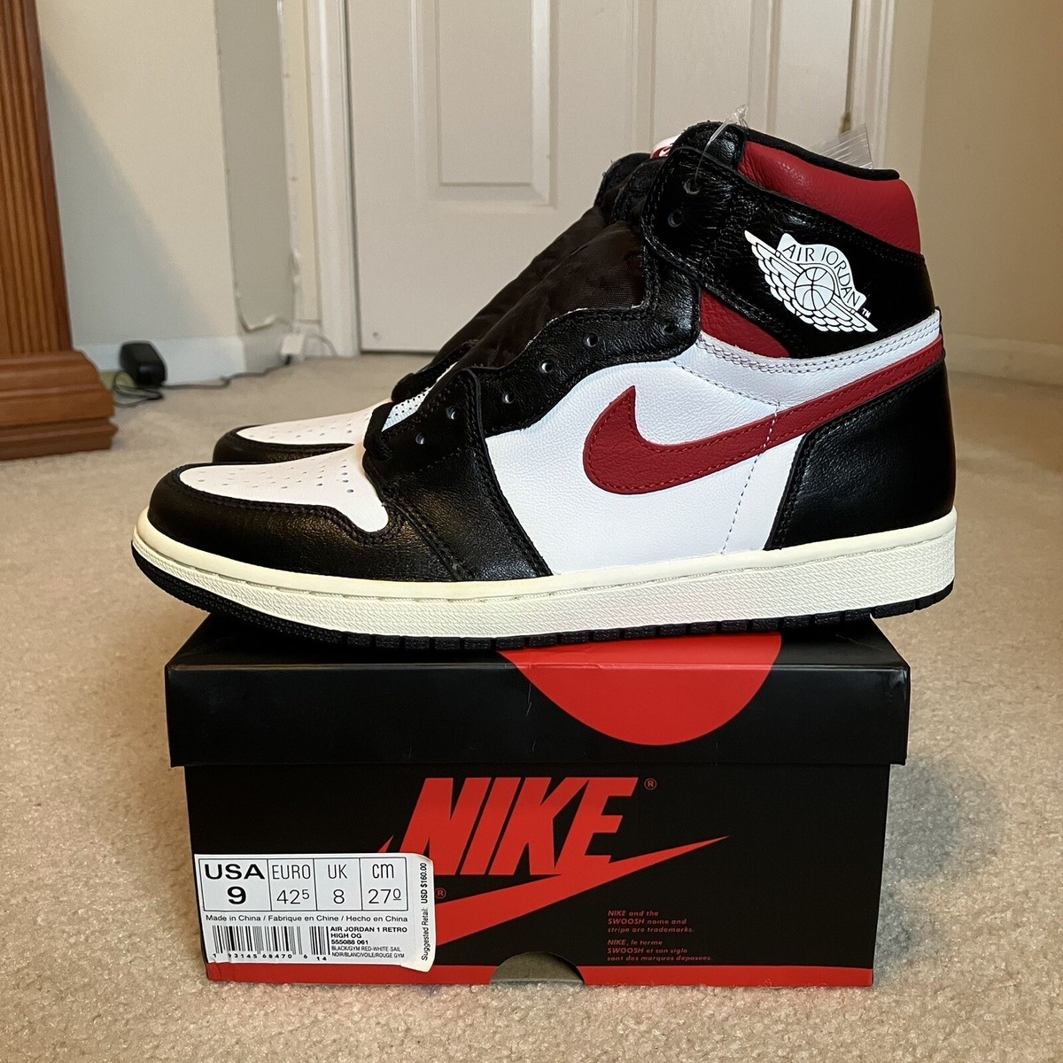 nike air jordan 1 retro gym red
