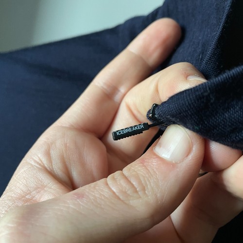 Icebreaker Merino 200 Women’s Navy Wool 1/3 Zip Thermal Pullover – Size XL - Picture 9 of 13