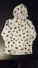 Nike Therma-Fit AOP Graphic Training Pullover Hoodie Boys XL White STAINS Light