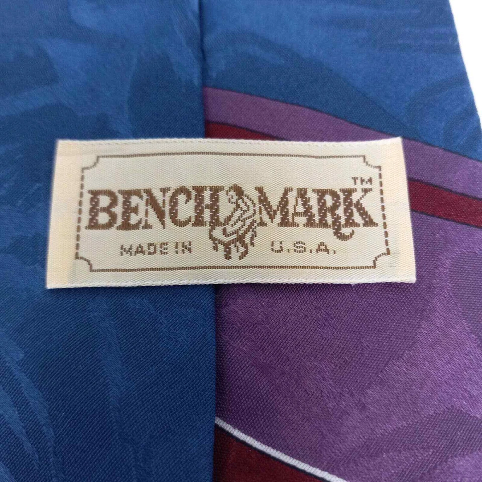 Corbata de seda multicolor Benchmark para hombre hecha en EE. UU. bloque de color Foto 4 de 4