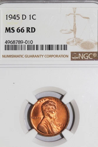 Photo of a 1945-D Lincoln Wheat Cent from an eBay listing that sold on Jul 17, 2026