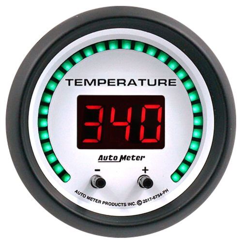Auto Meter 6754-PH 2-1/16" Two Channel Fluid Temperature Gauge
