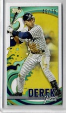 2022 Topps Rip Mini #MRIPDJ Derek Jeter - 45/75 - NY Yankees - The Captain!