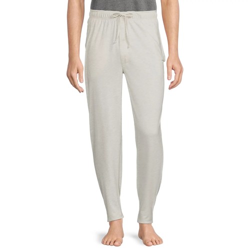 Pantalones de pijama de punto liso George para hombre TALLA M 32-34 bolsillos avena pantalones de salón - Imagen 3 de 13