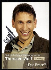 Thorsten Wolf Tierärztin Dr Mertens Autogrammkarte Original Signiert ## BC 30953