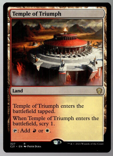 Temple of Triumph 327 Non Foil Rare Commander 2021 MTG Near Mint - Picture 1 of 2