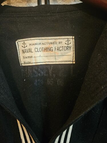 WW II Jumper Navy Wool Top - Picture 2 of 9