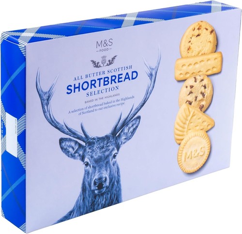 M&S Scottish Shortbread All Butter Assortment Rounds Squares & Chocolate Rounds - Picture 10 of 13