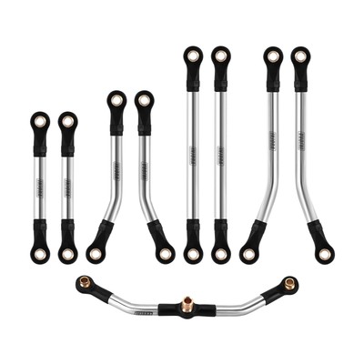 Edelstahl Hoher Abstand Chassis-Links Steering Link Set für TRX4M Upgrade 1/1...