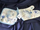 AVANTI ANTIGUA OVEN MIT POTHOLDER SET seashells nautical NEW WITH TAGS! — photo 6