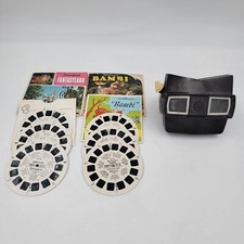 1950's Sawyer's Bakelite 3D View-Master Model E With 6 Reels Sleeves Tested