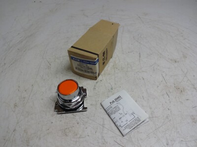 NEW EATON 10250T109 ORANGE STANDARD FLUSH PUSH BUTTON OPERATOR