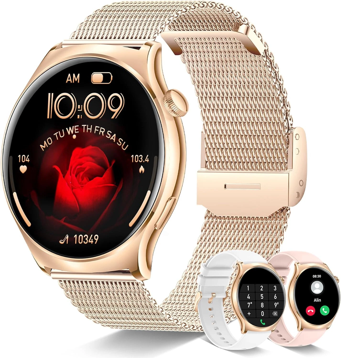 Smart Watch for Women (Answer/Make Calls), 1.43'' AMOLED Always On Display