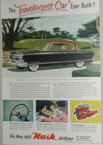 1953 Nash ad, Nash Ambassador, Pinin Farina, Airflyte - Zdjęcie 1 z 3